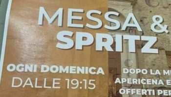 Urbino, “spritz dopo la Messa”: il don lancia la bevuta in Chiesa, esplode la polemica